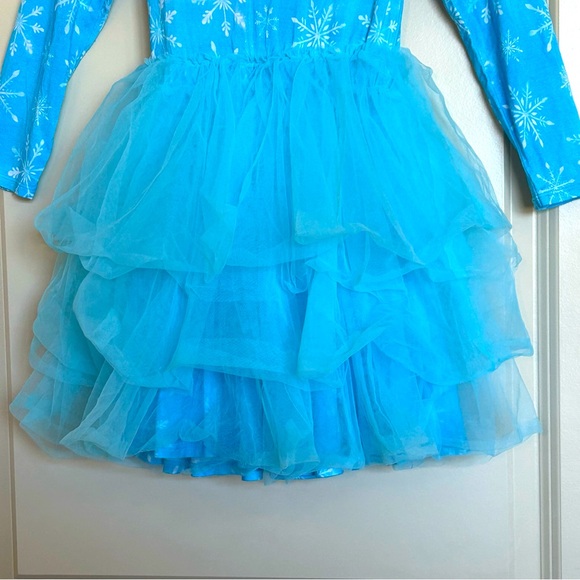 5/6 Little Snuggles Bamboo Snowflake Tulle Dress - Picture 3 of 5